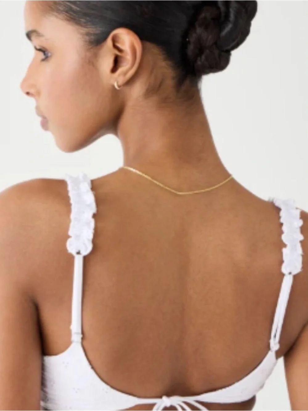 Frankie's Bikinis White Eyelet Lace Two-Piece Bikini medium set
